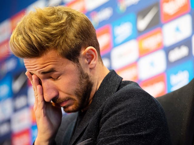 Sergi Samper, 24, has agreed to terminate his Barcelona contract 