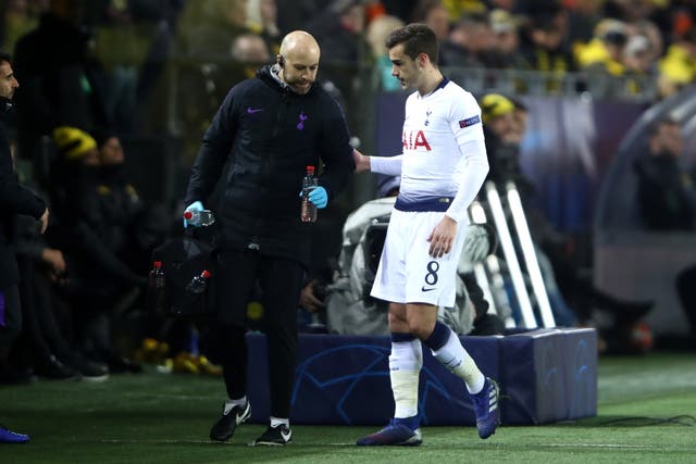 Harry Winks is out of Tuesday night's game