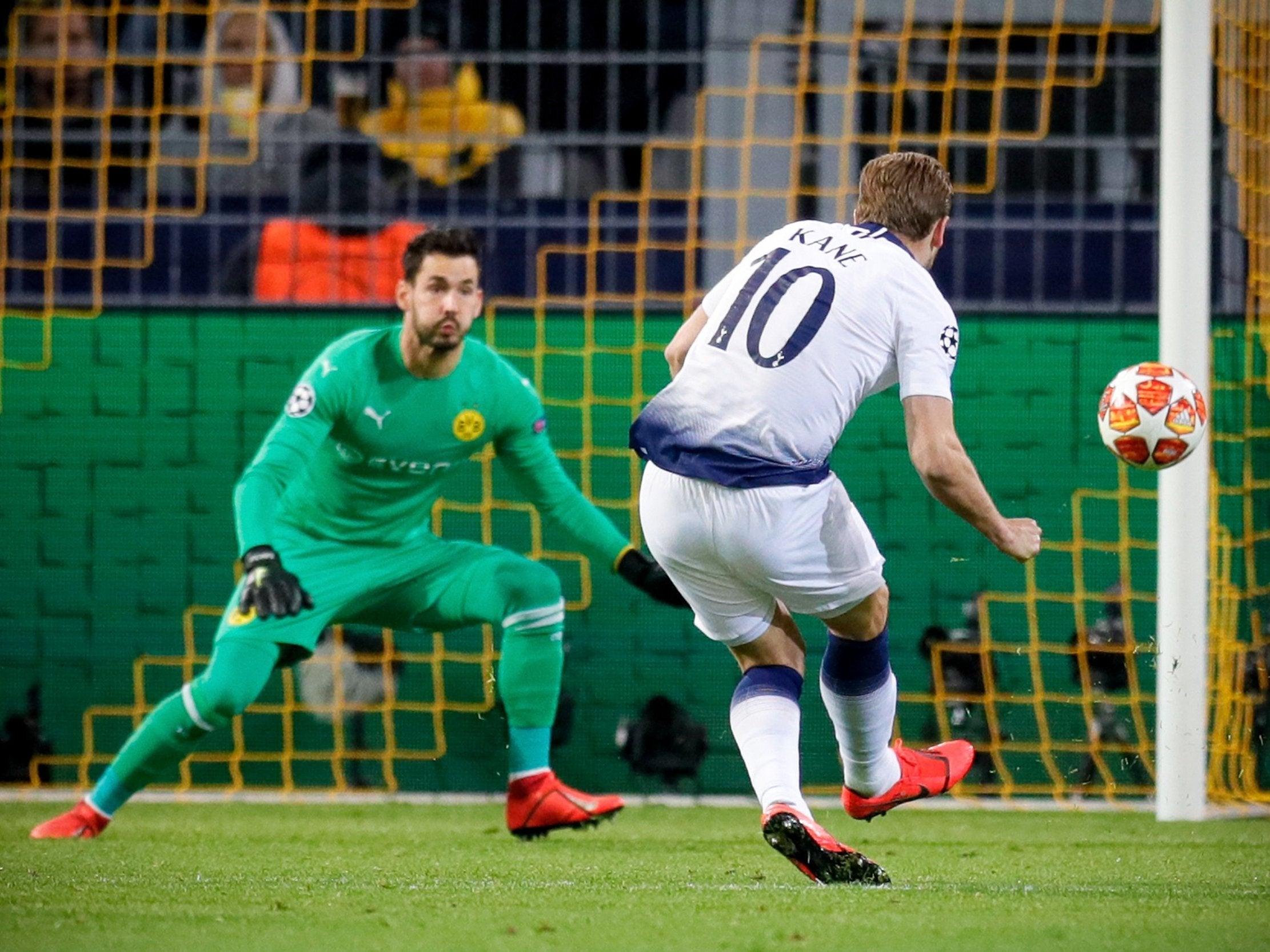 Harry Kane bends the ball home to kill the tie