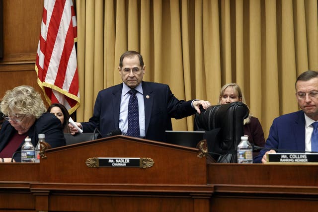Rep. Jerrold Nadler, standing, chairs a hearing before the House Judiciary Committee in Washington on Feb. 8, 2019.