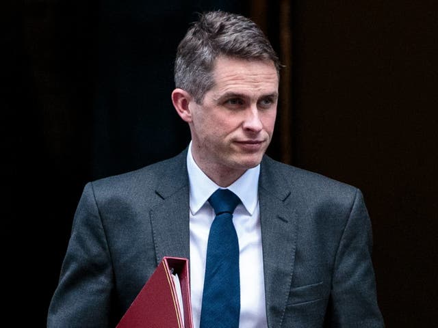Gavin Williamson leaves following the weekly cabinet meeting at 10 Downing Street on 5 March