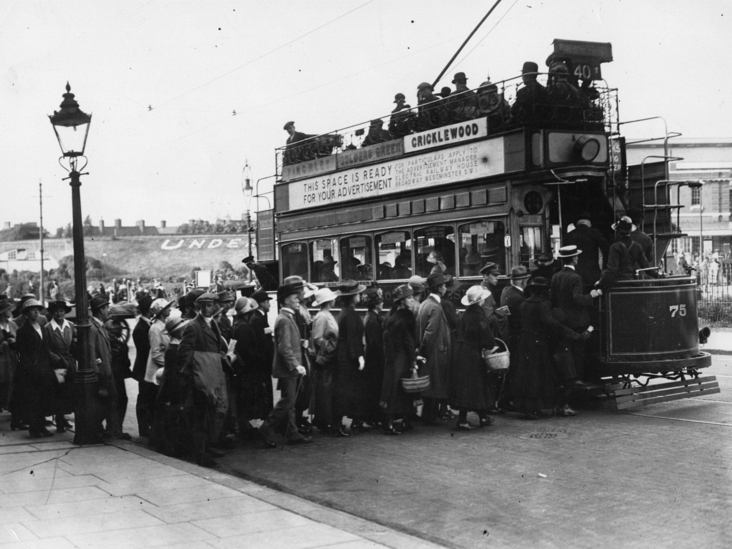 Golders Green, north London, 1919 – the year the ministry of transport was formed