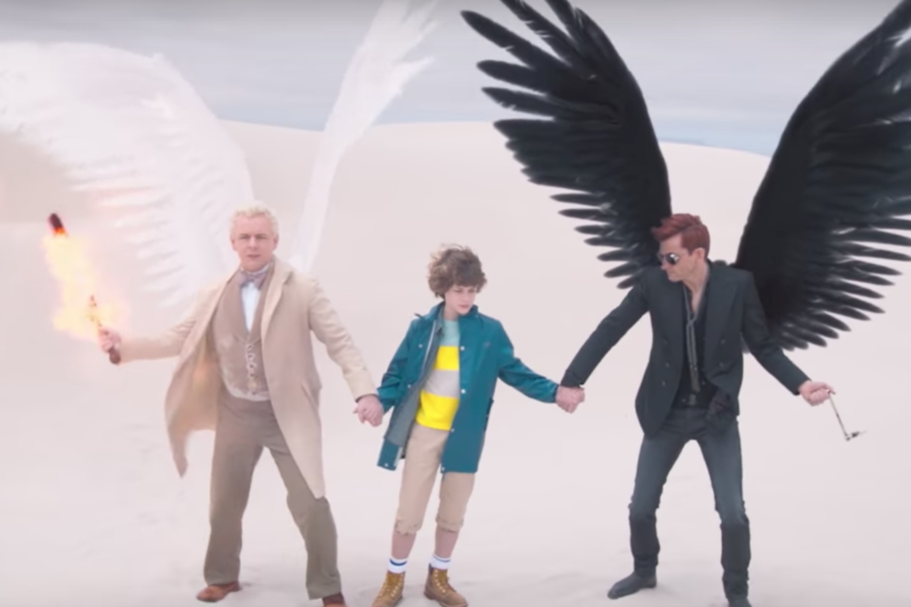A still from 'Good Omens'