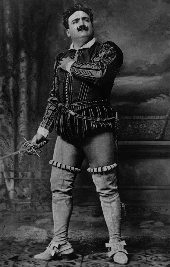 Italian dramatic tenor Enrico Caruso (Getty)