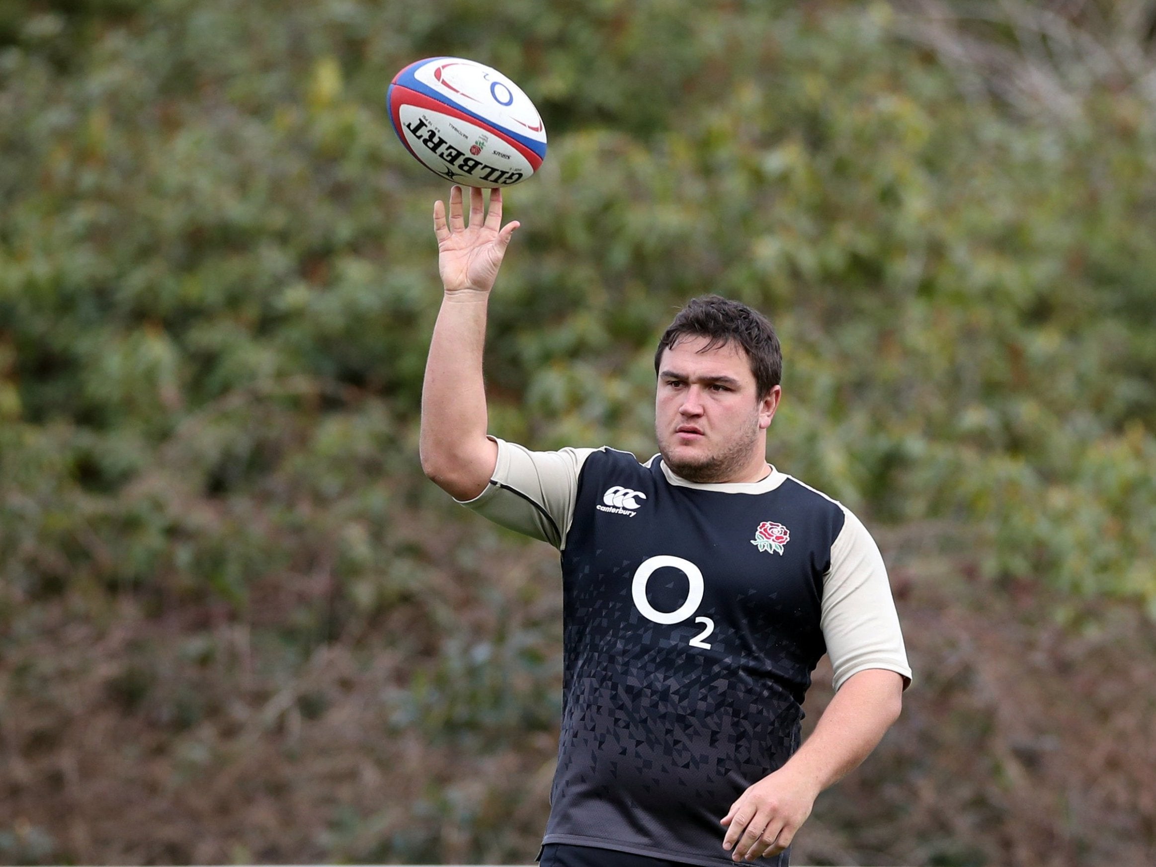 Jamie George in England training this week