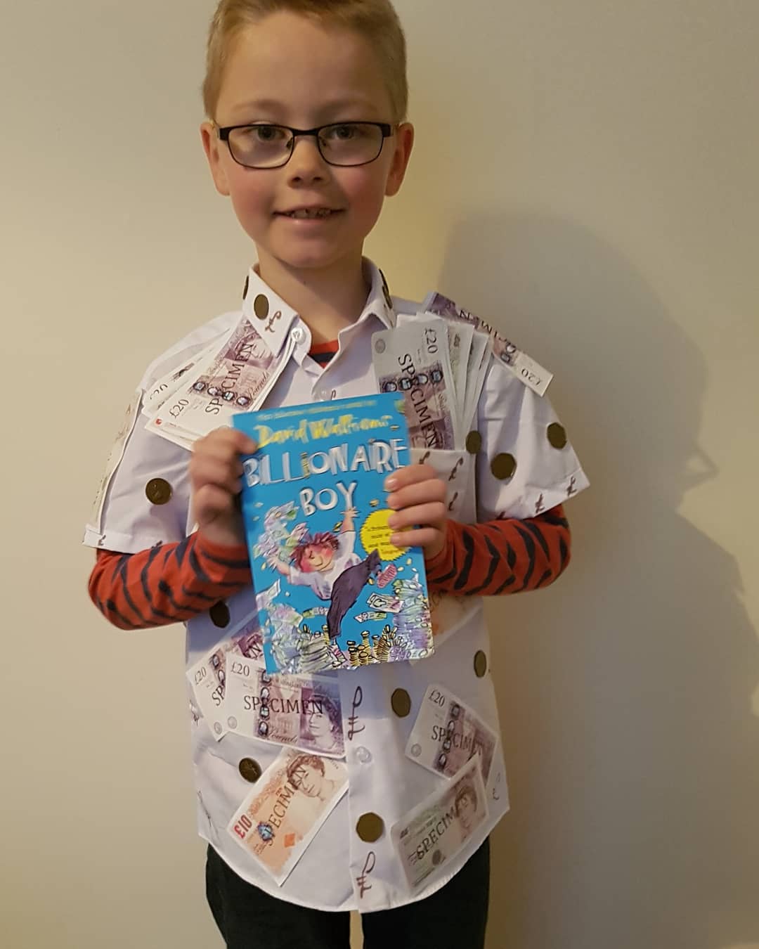 Boys Billionaire Boys Costume kids David Walliams school book week