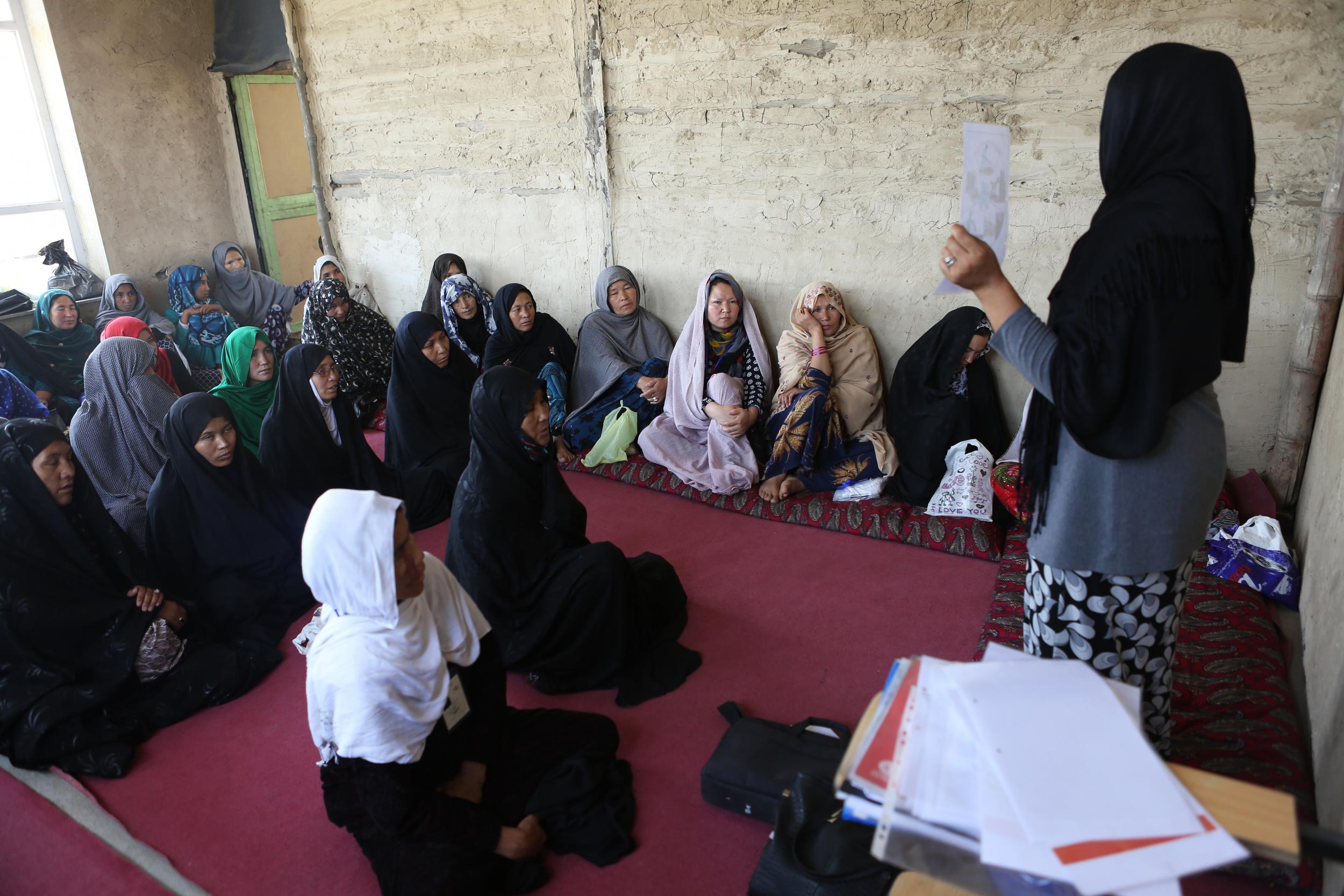 Women for Women class in Afghanistan