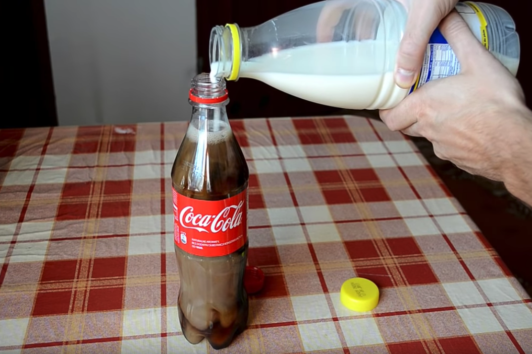 People are drinking a mixture of Coke and milk (YouTube)