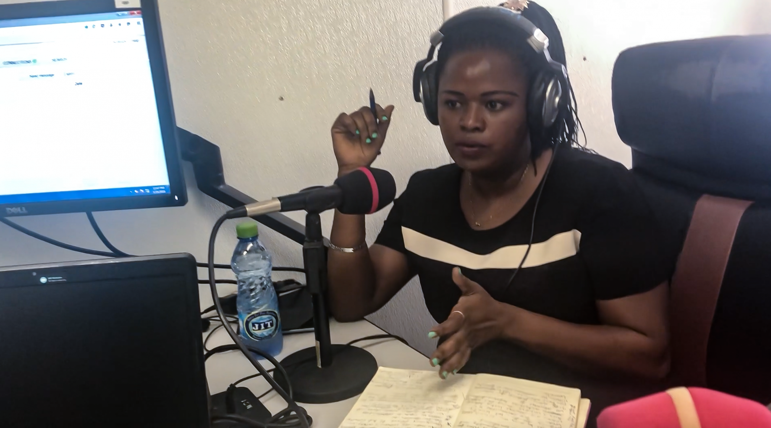 Loice Kiden is a host on South Sudan’s new Peace of Her Mind show tackling issues women face in the war-ravaged country (Oxfam International )