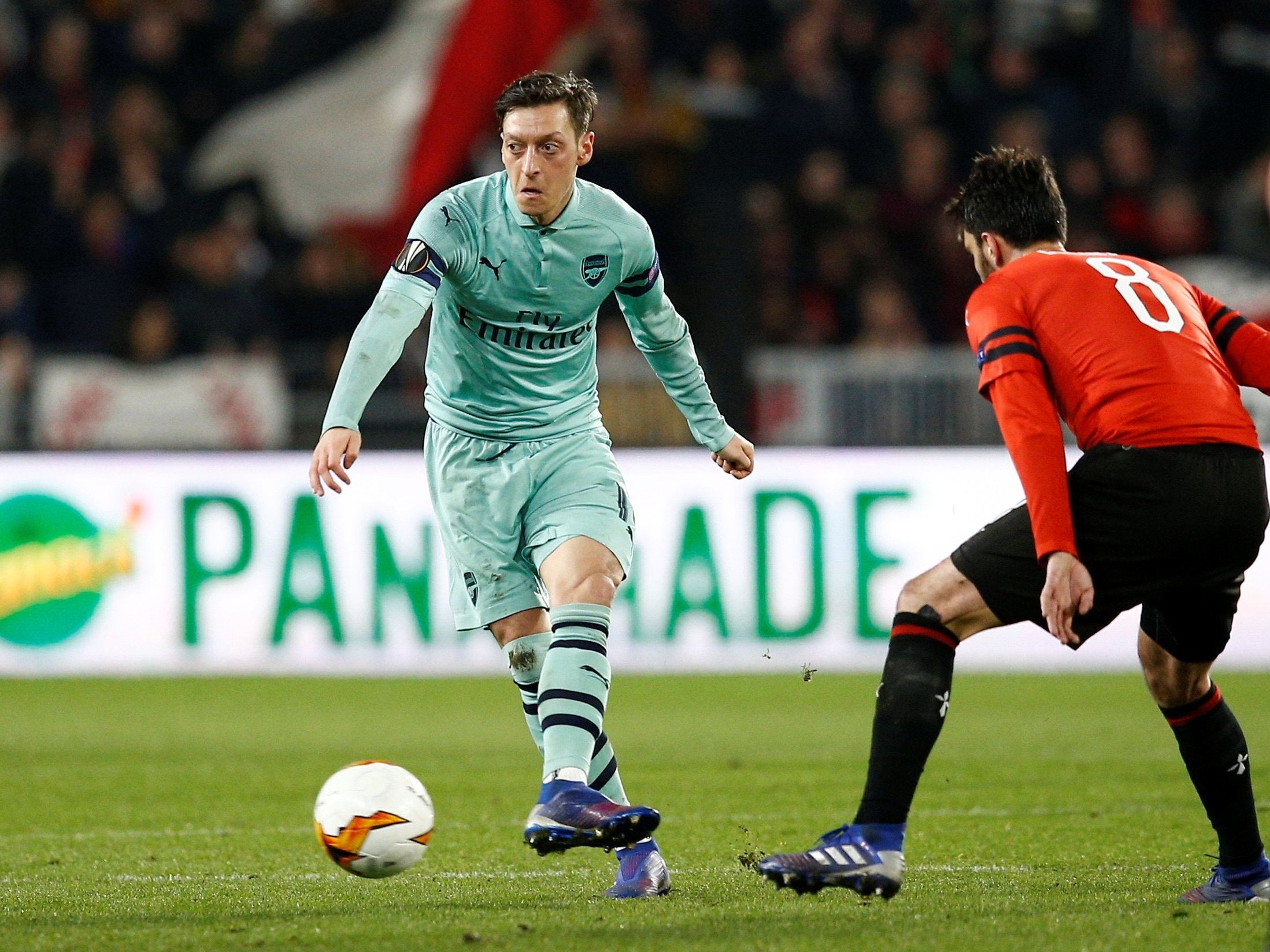 Mesut Ozil had little impact on the match for the Gunners