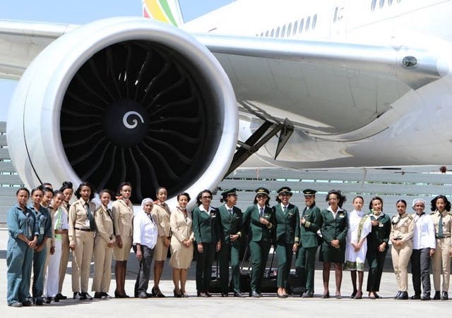 Ethiopian Airlines is running an all-female flight today