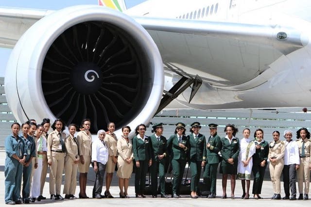 Ethiopian Airlines is running an all-female flight today