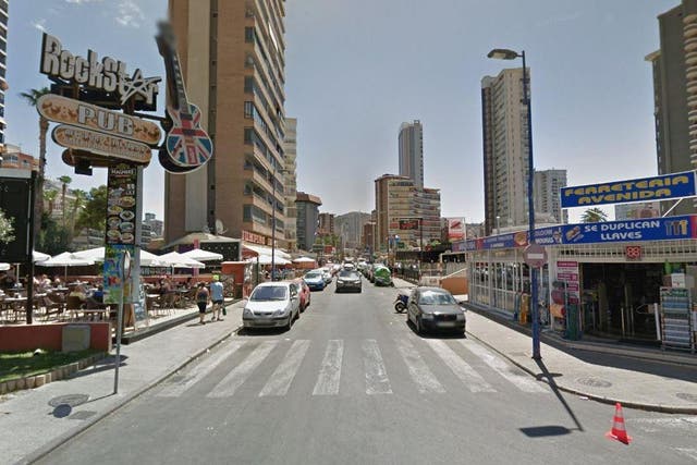 The 33 year-old Scottish man was found lying unconscious in Calle Gerona, Benidorm
