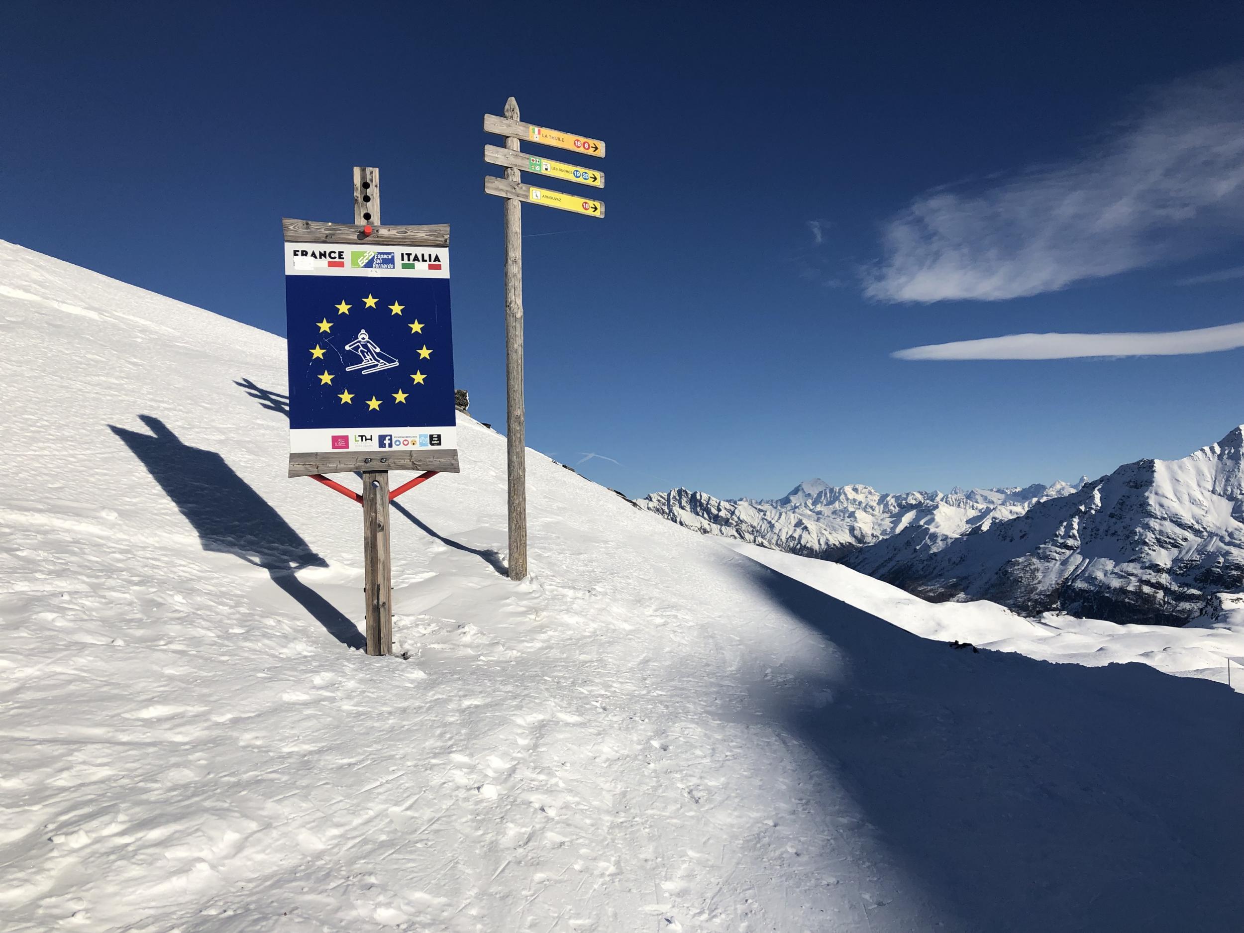 La Rosière shares a ski area with La Thuile across the Italian border