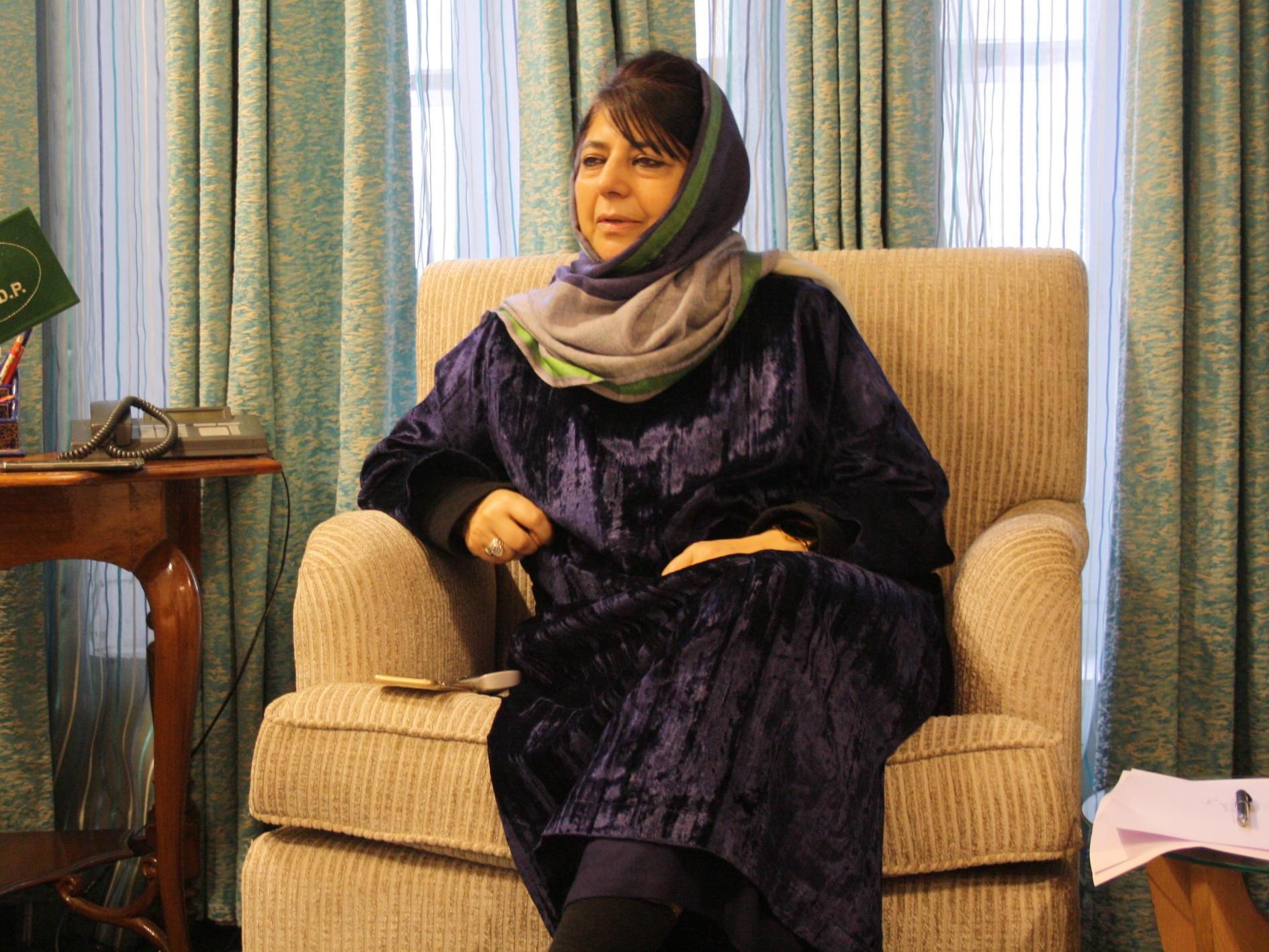 Mehbooba Mufti is being detained under the Public Safety Act