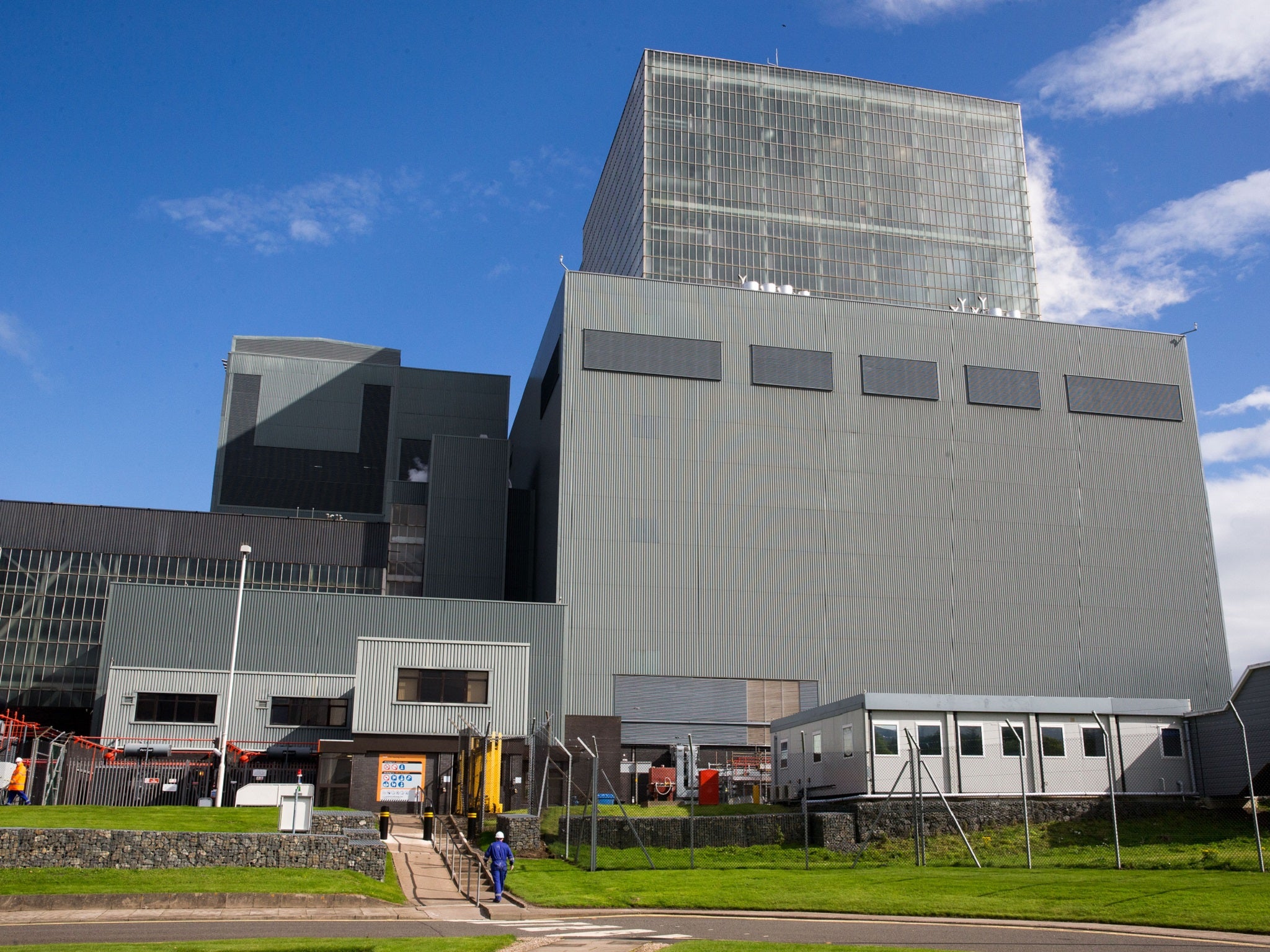 Exterior of Hunterston B power plan in Ayrshire, Scotland.