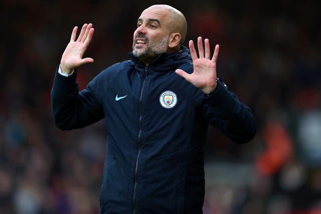 Pep Guardiola says he has faith in the City hierarchy