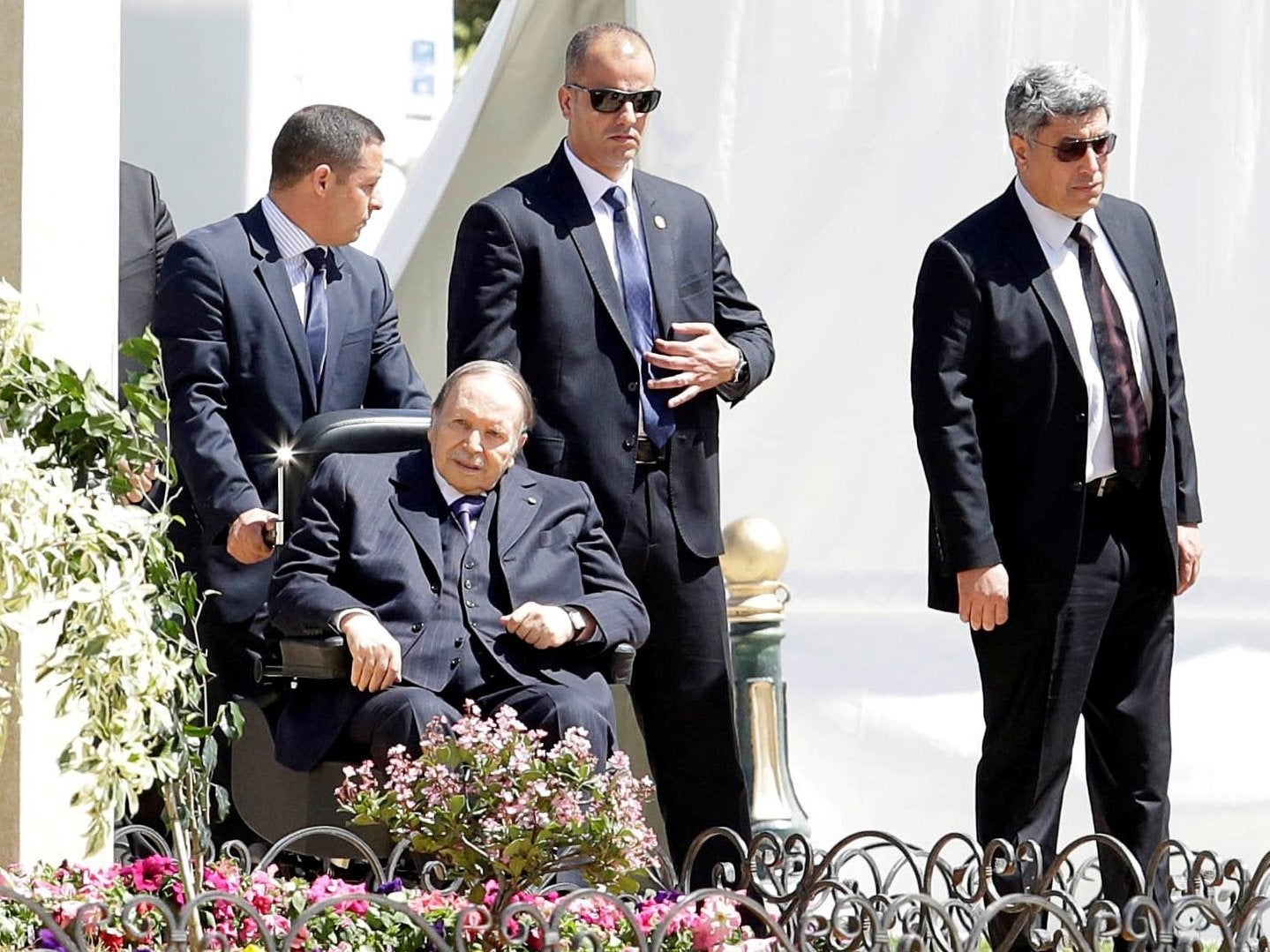 &#13;
Abdelaziz Bouteflika in Algiers, 9 April 2018 &#13;