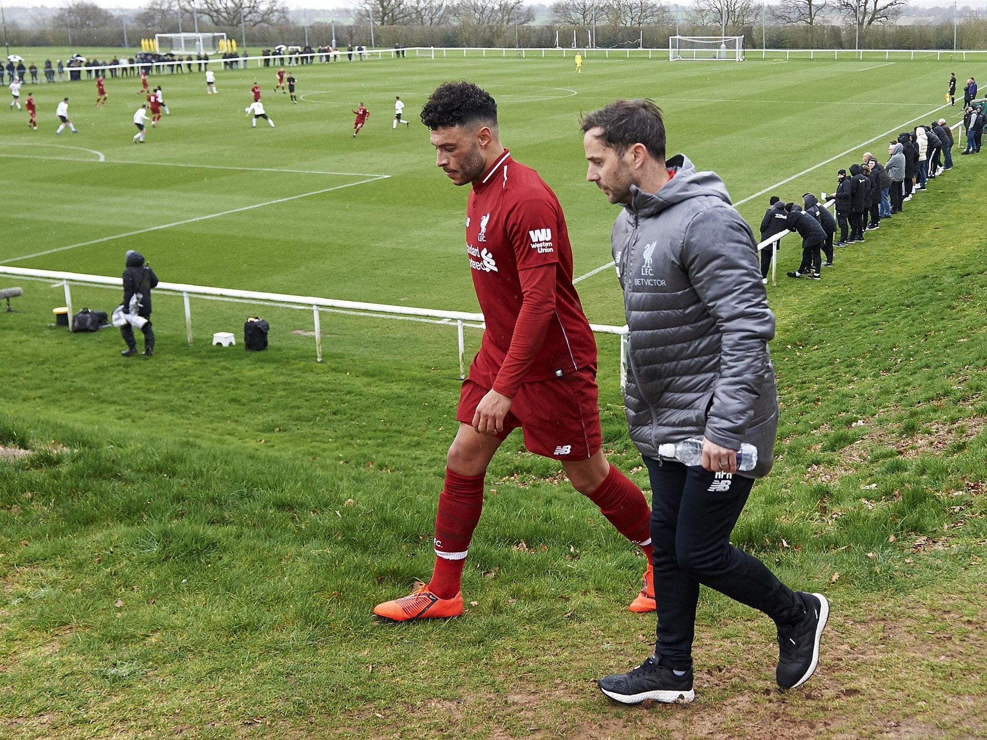 Oxlade-Chamberlain was forced off after just 40 minutes