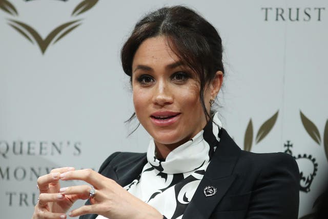 The Duchess of Sussex speaks on a Queen's Commonwealth Trust panel for International Women's Day 2019