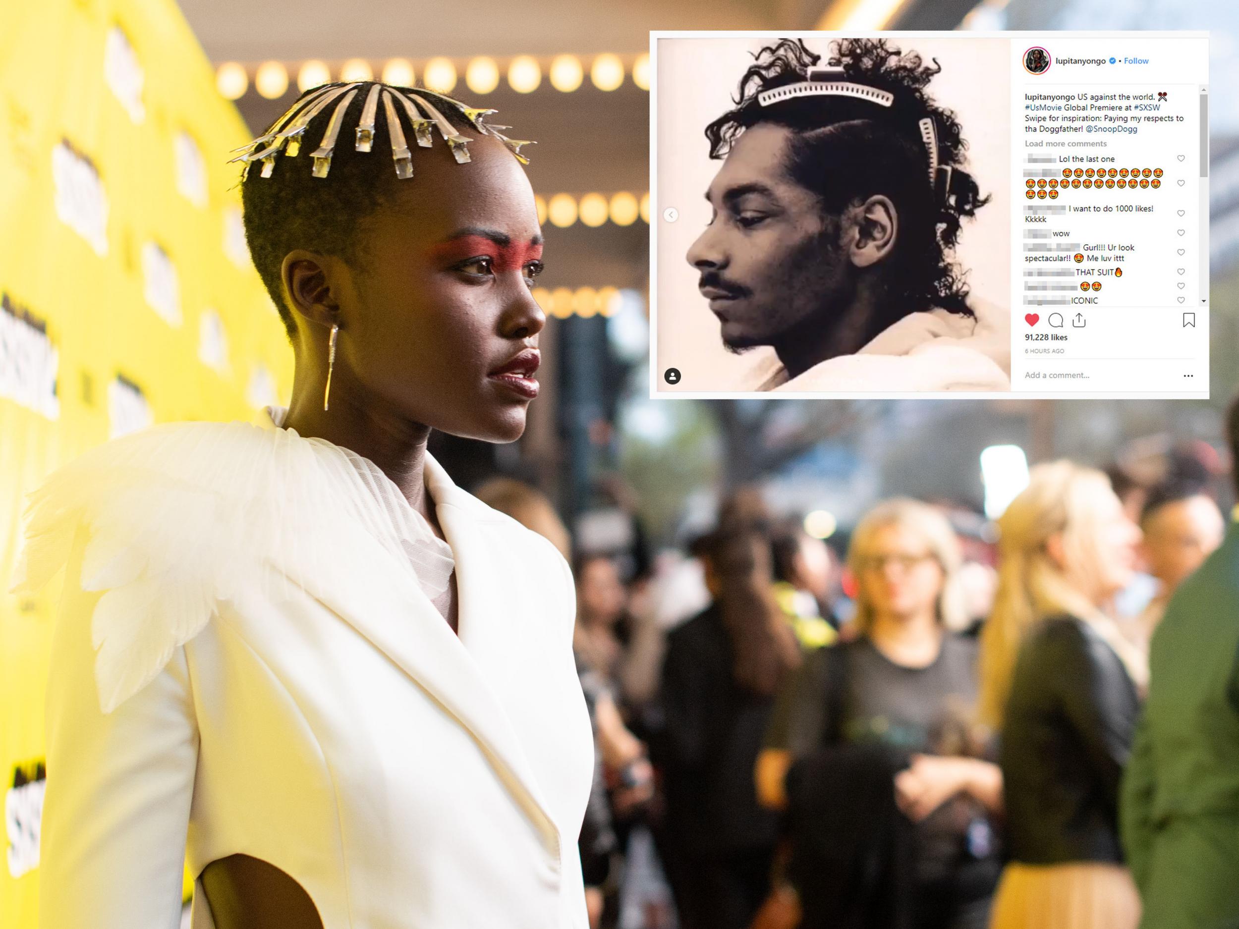 Lupita Nyong O Takes Hair Inspiration From Snoop Dogg For