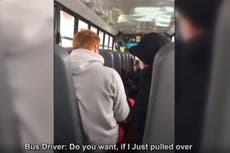 School bus driver tells pupils 'go f*** yourselves' then abandons them
