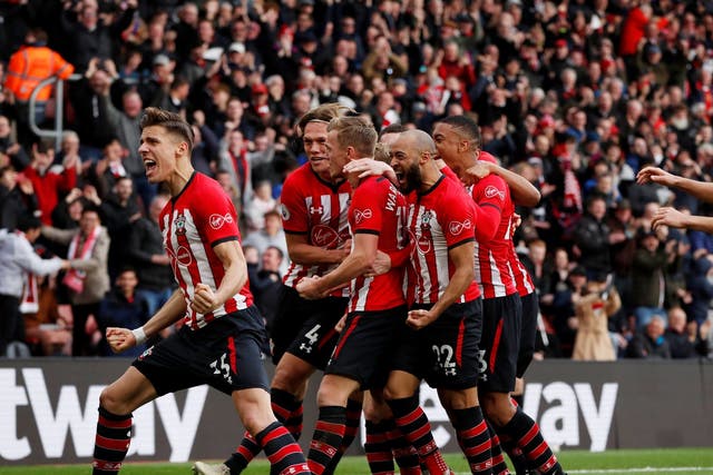 Southampton's James Ward-Prowse celebrates scoring