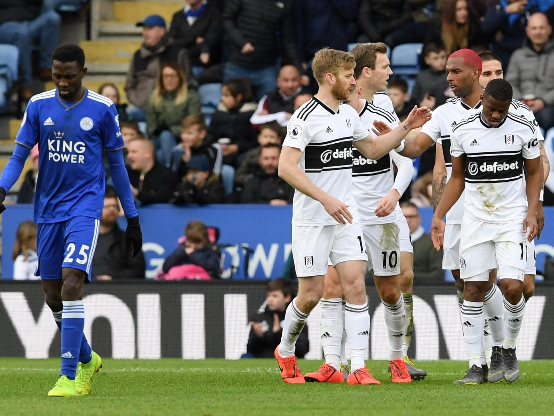 Floyd Ayite equalised for Fulham before Vardy’s double confirmed the victory