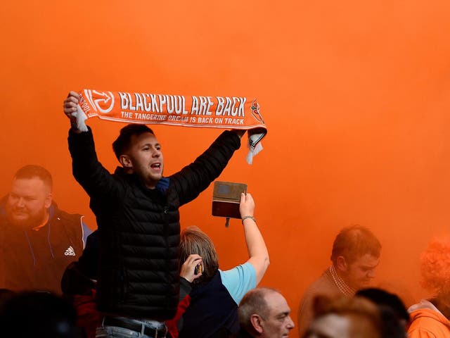 Blackpool fans returned to fill the stadium