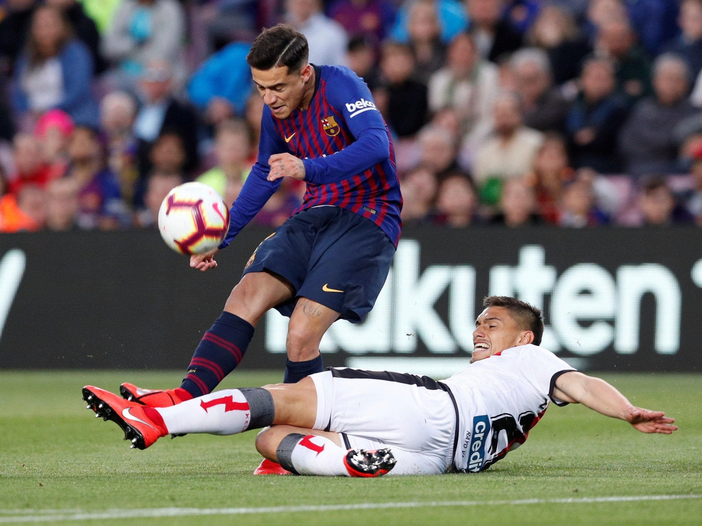 Coutinho endured another difficult afternoon against Rayo Vallecano