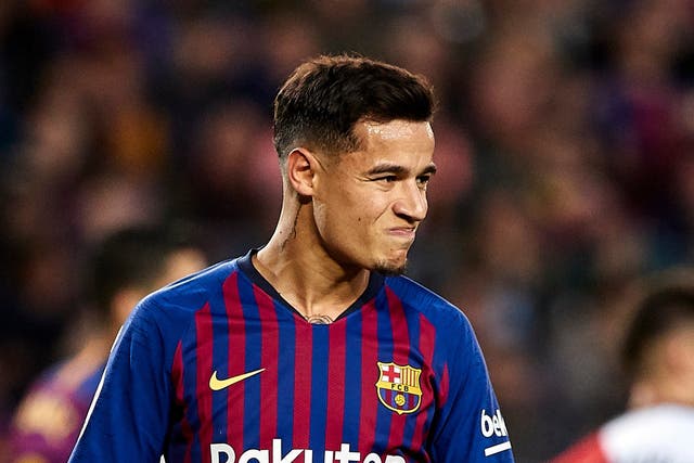 Philippe Coutinho was booed by Barcelona fans during the 3-1 win over Rayo Vallecano