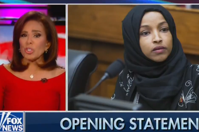 Jeanine Pirro attacks Ilhan Omar for wearing hijab