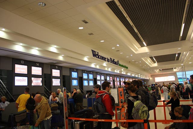 Belfast airport has been slammed for long wait times