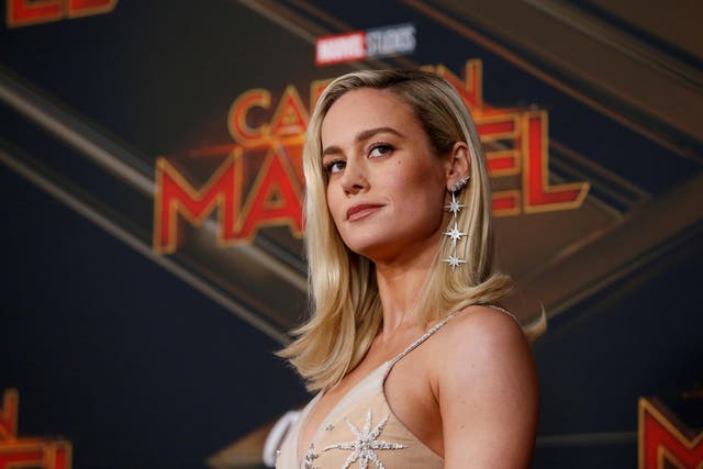 Cast member Brie Larson poses at the premiere for the movie "Captain Marvel" in Los Angeles, California, U.S., 4 March 2019