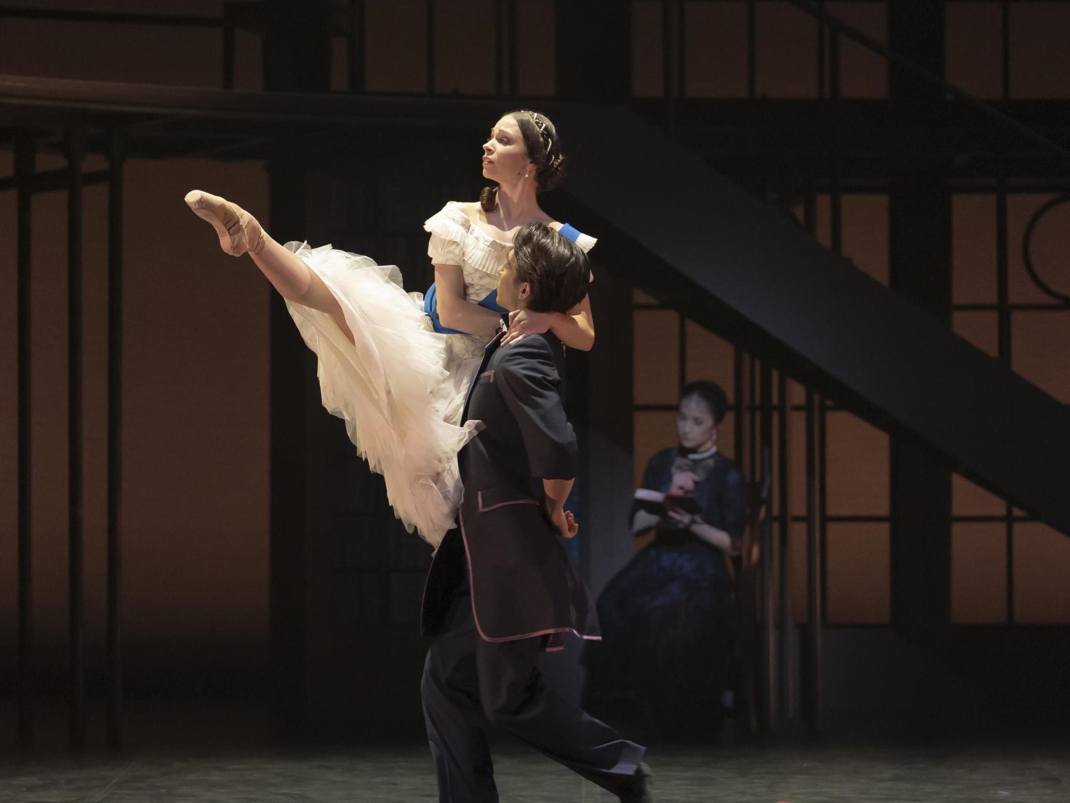 Abigail Prudames as Victoria with Riku Ito as Lord Melbourne