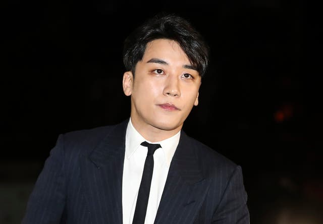 Seungri, a member of popular K-pop boy group Big Bang, arriving for questioning over criminal allegations at the Seoul Metropolitan Police Agency in Seoul on 27 February 2019