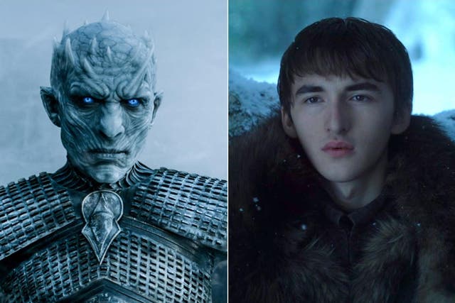 The Night King and Bran Stark in Game of Thrones