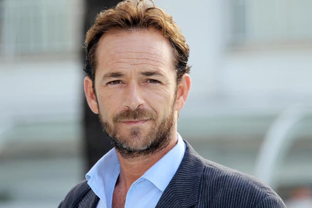 Luke Perry poses during the TV series photocall 'Goodnight for Justice' during the 26th edition of the five-day MIPCOM, on 5 October, 2010 in Cannes.