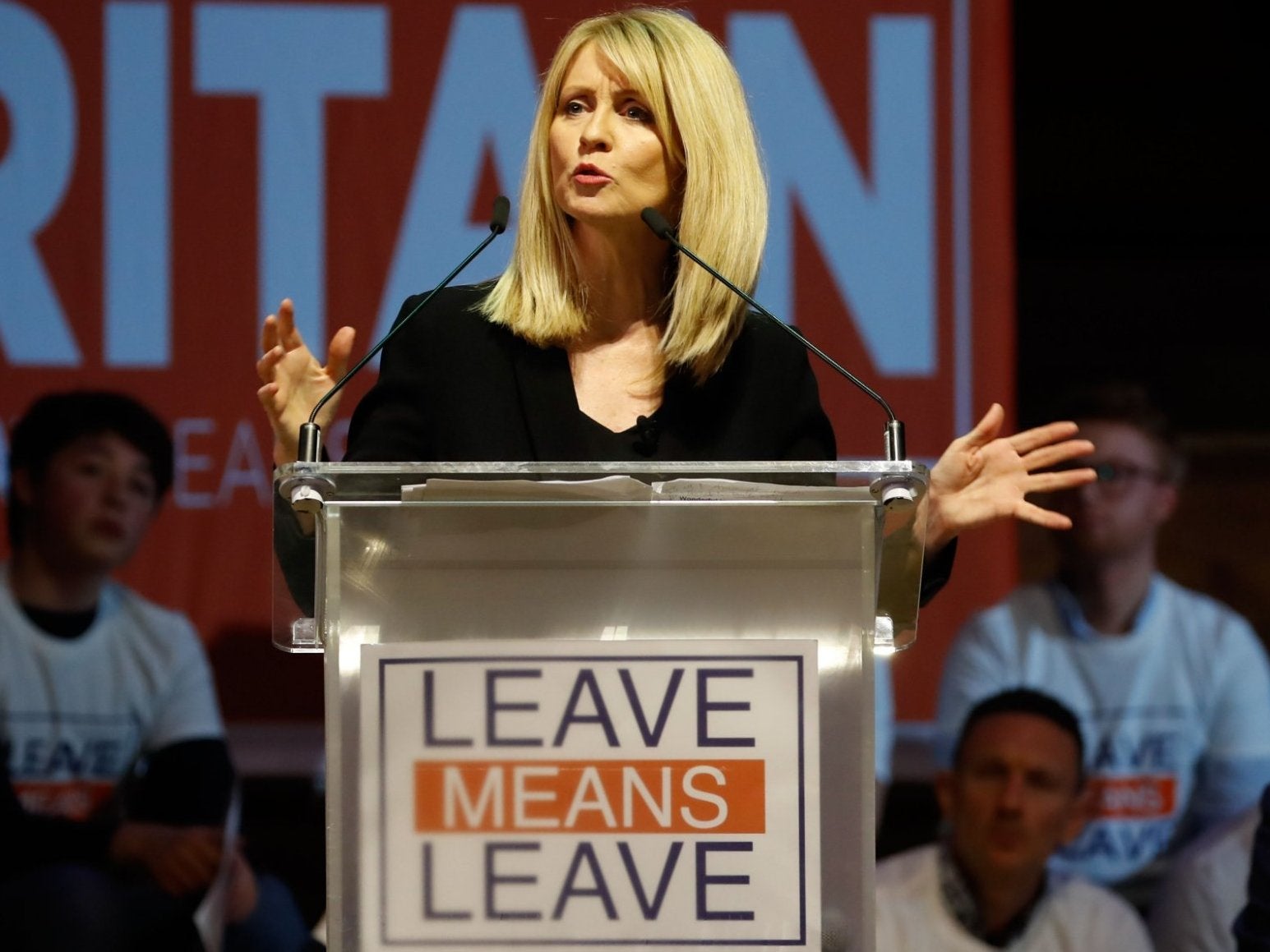 Esther McVey was criticised for sharing an article that said members would have to adopt the currency