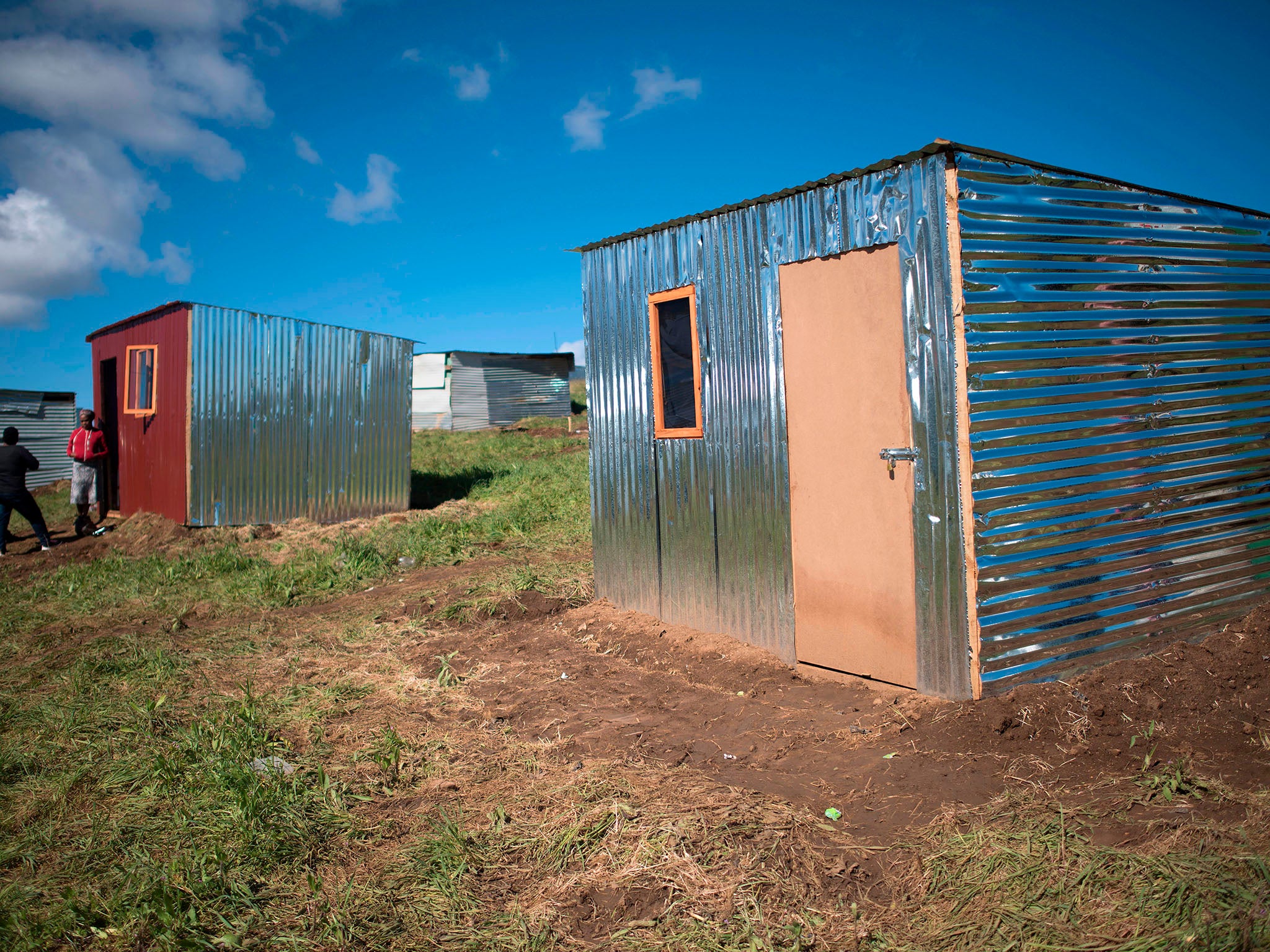 Hundreds of shacks have been erected on the property, which is next to the Kayamandi informal settlelment