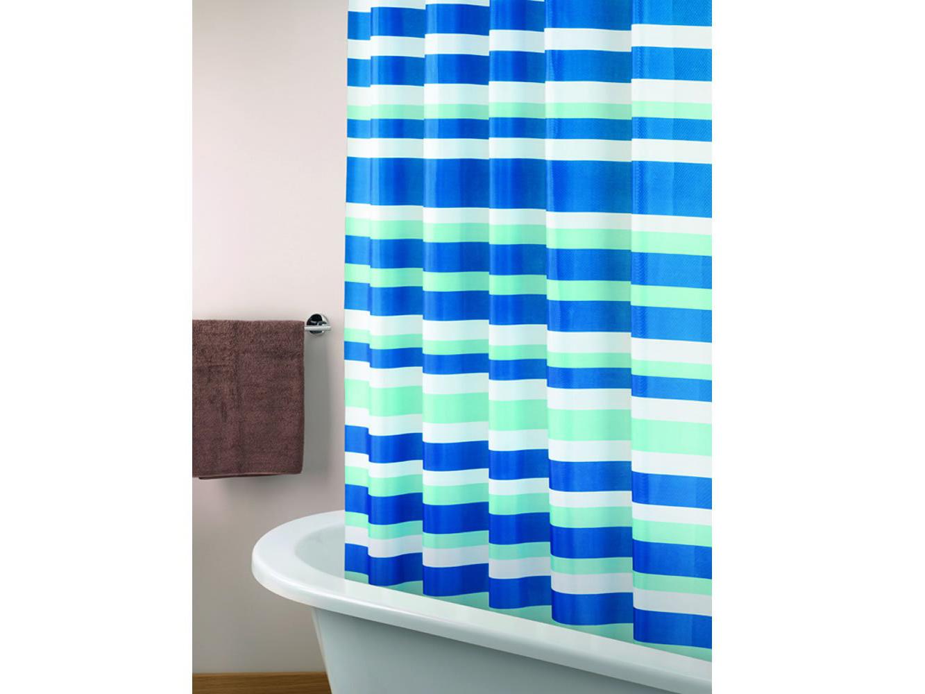 German Shower Curtain Colorful Street Houses Print for Bathroom 