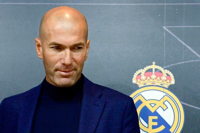 Zinedine Zidane is back at the Bernabeu