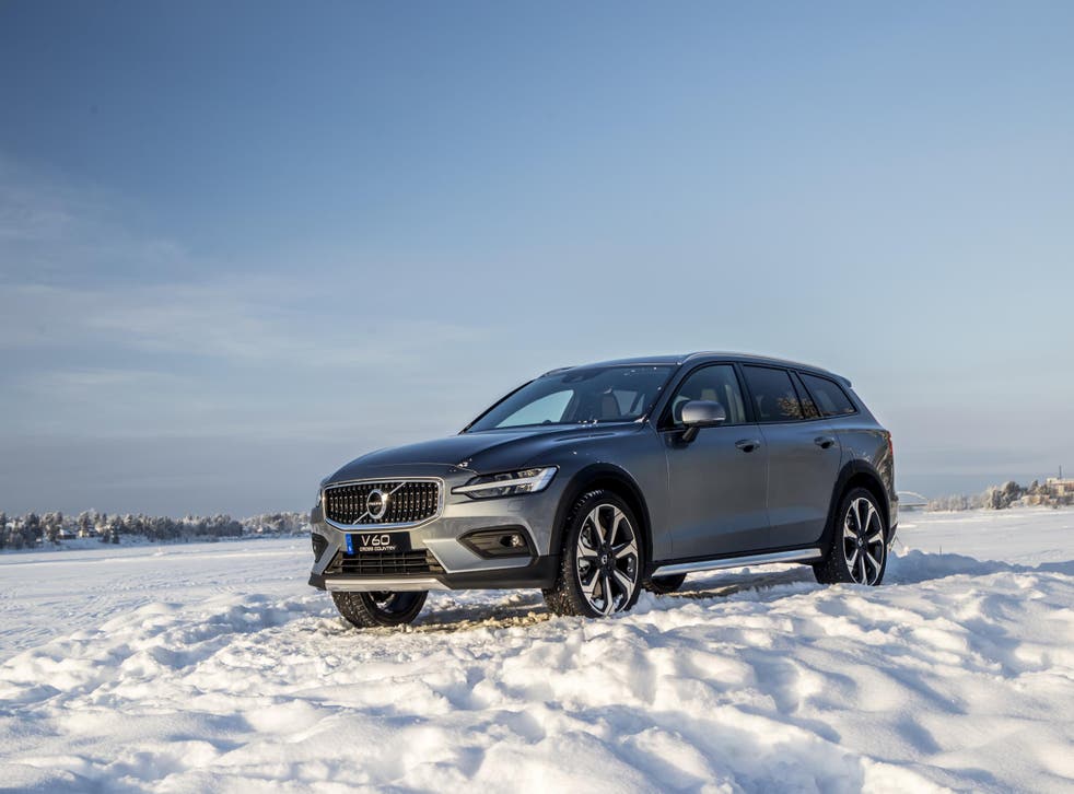 A lot to like: the Volvo V60 Cross Country on a frozen section of the Baltic Sea
