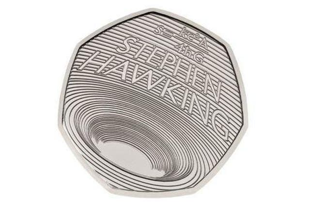 The new coin is inspired by Stephen Hawking’s pioneering work on black holes (