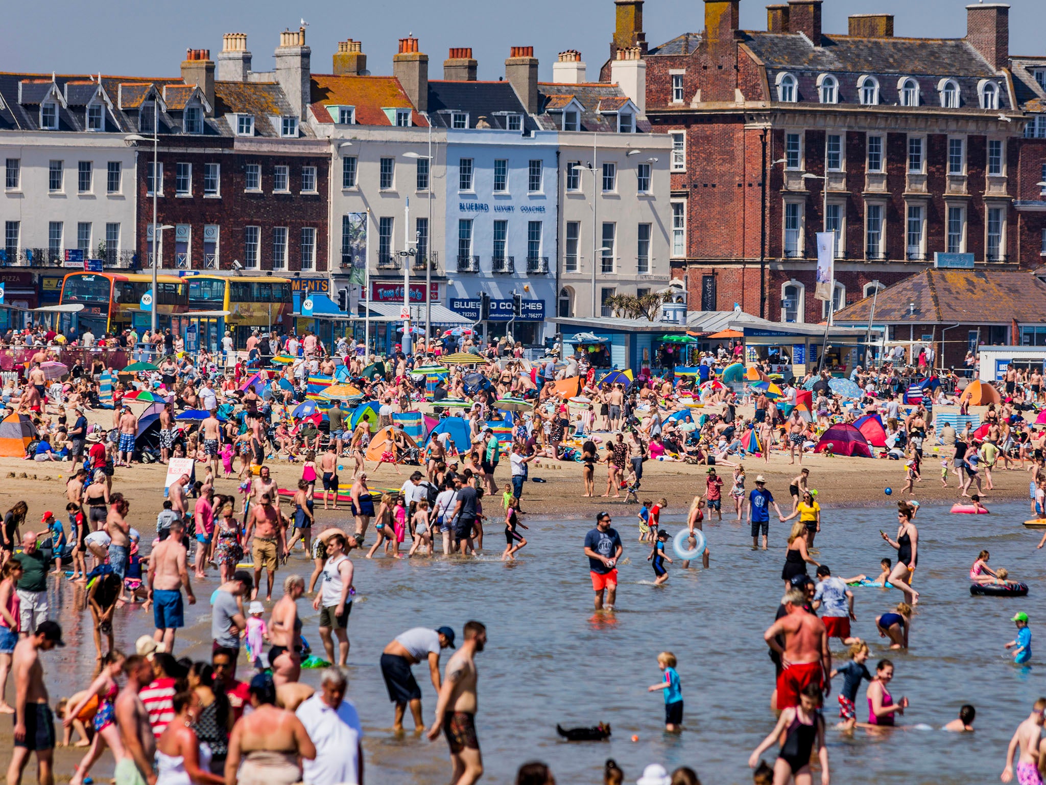 Heatwaves like the one in 2018 could occur every other year by 2050 (Getty)