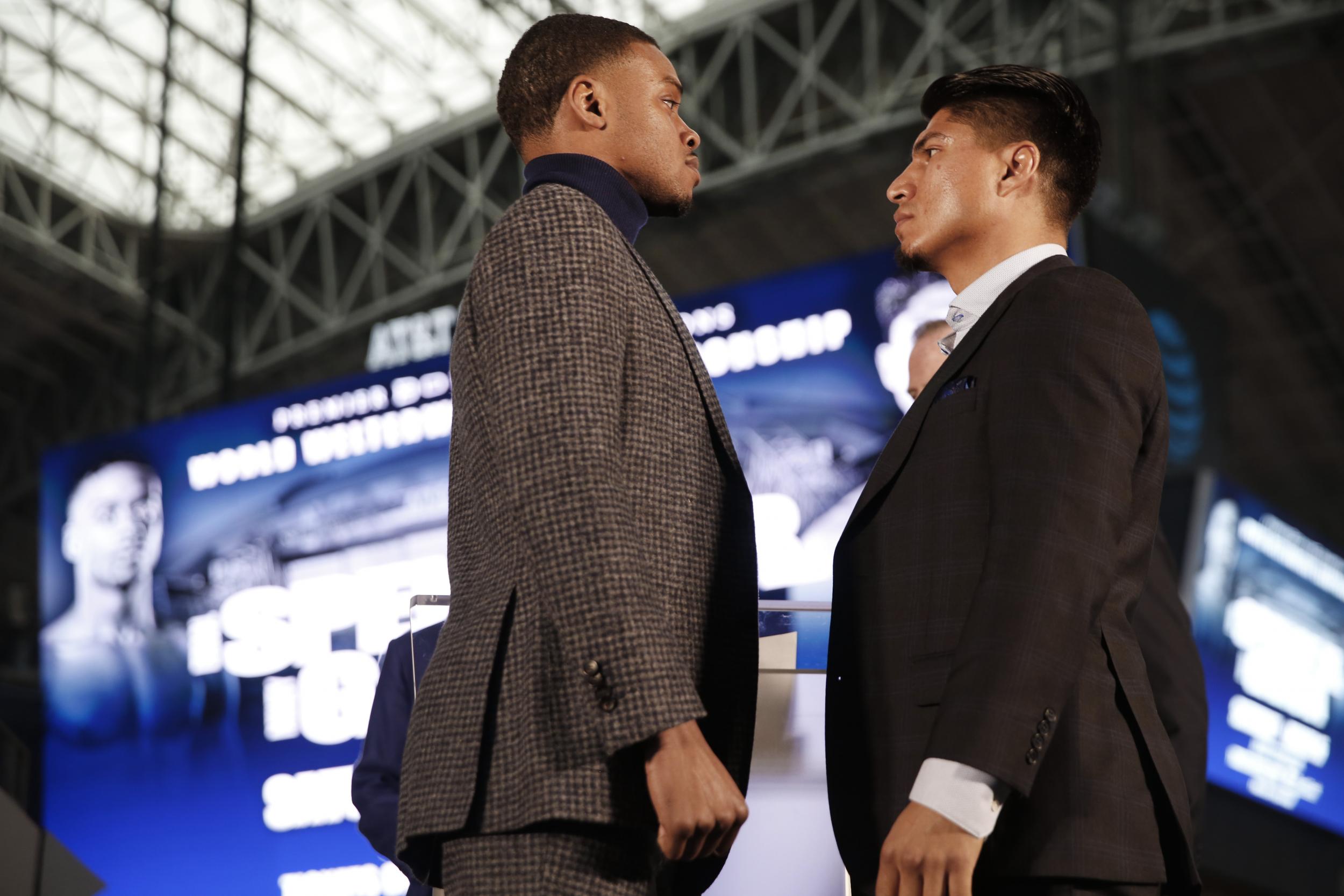 Spence and Garcia face off during press tour