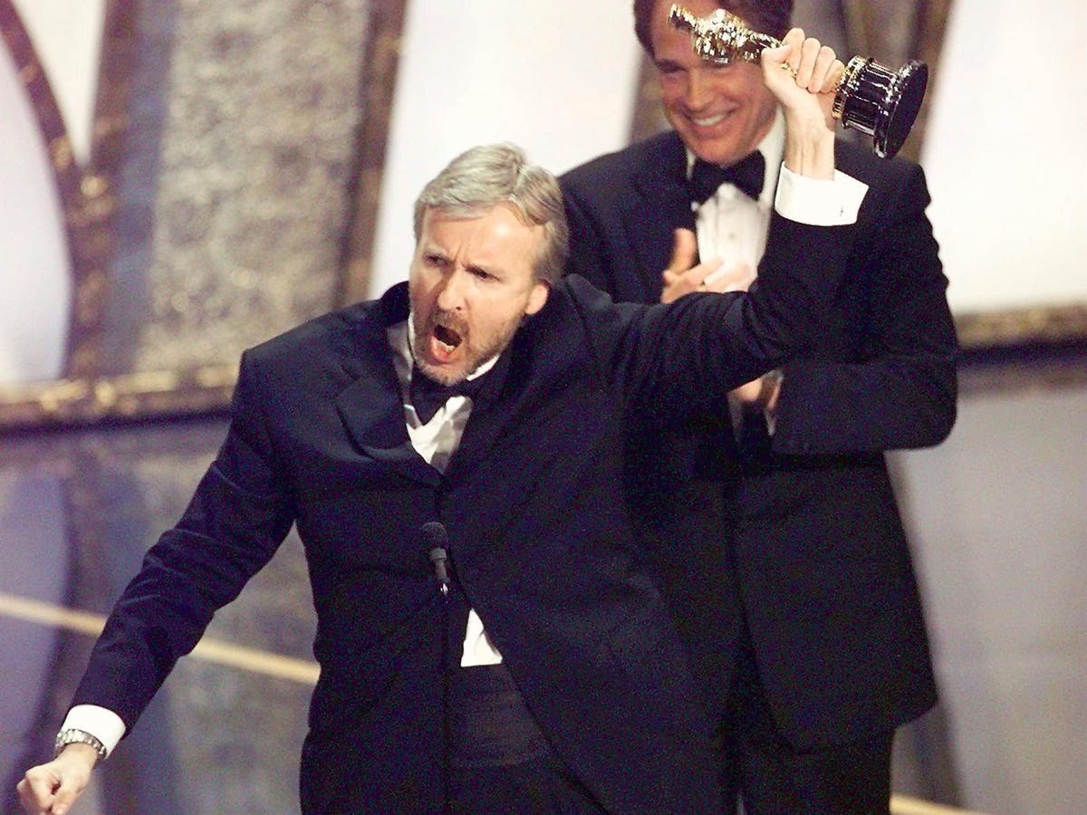 James Cameron recalls trousers falling down during Titanic Oscars speech