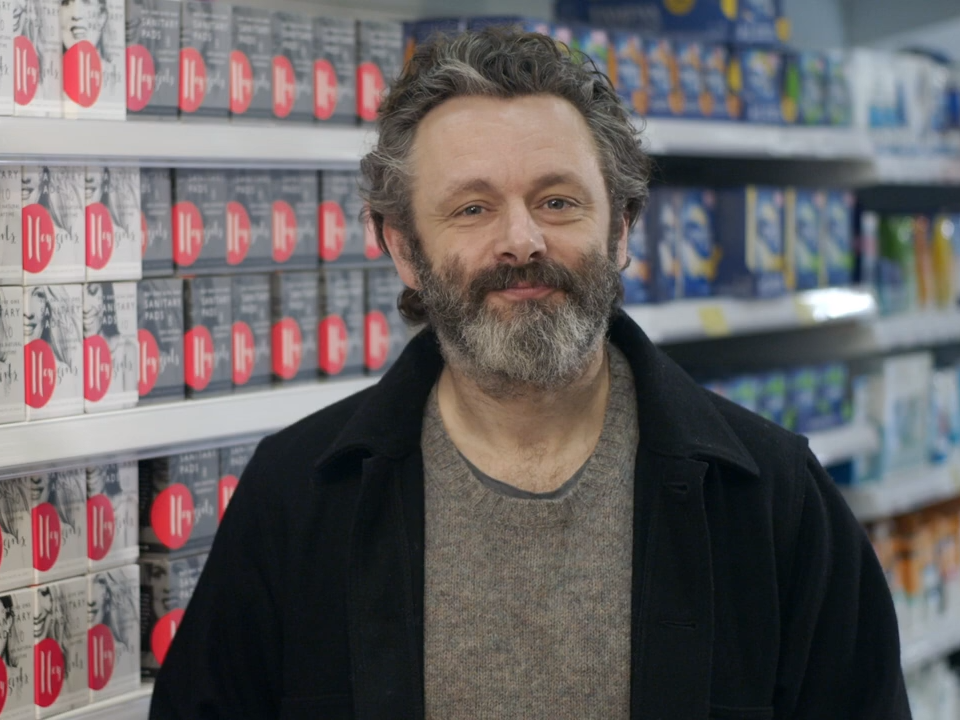 Michael Sheen promotes Hey Girls' #Pads4Dads campaign
