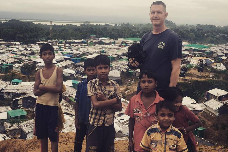 At Nayapara?Rohingya refugee camp in Bangladesh last year (Andrew?Berends/Facebook)