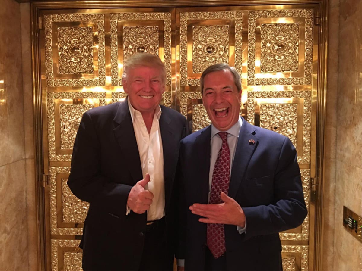 So much for Nigel Farage, the British bulldog – he’d rather be Trump’s US poodle